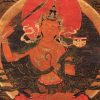 Thangka image of Manjushri.