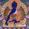 Thangka image of Medicine Buddha.