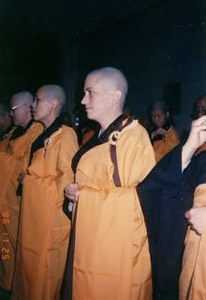 Image of Venerable Thubten Chodron ordination