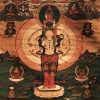Thangka image of Chenrezig.