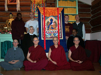 Medicine Buddha retreatants.