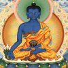 Thangka image of Medicine Buddha.