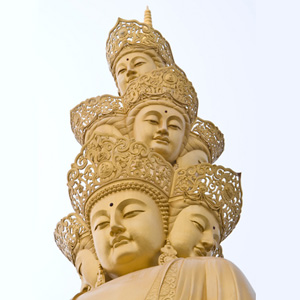 A bodhisattva with many faces
