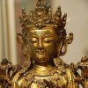 Golden statue of Avalokiteshvara.