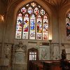 Stained glass in an Anglican church.