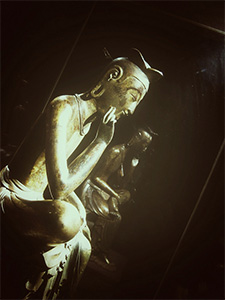 Statue of a bodhisattva.