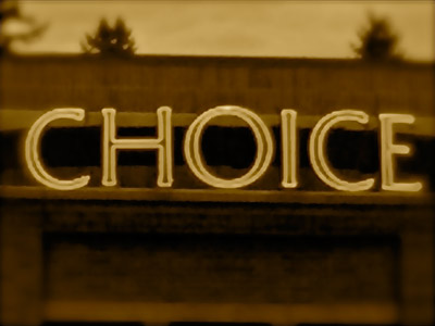 A signage with the name Choice.
