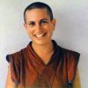 An early photo of Venerable Chodron, smiling.