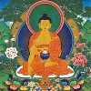 Thangka image of the Buddha.