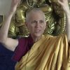 Venerable teaching in the Abbey's Kuan Yin Room.