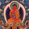 Thangka image of Amitabha Buddha.