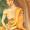Illustration of Siddhartha Gautama meditating.