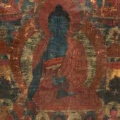 Thangka image of a Buddha.