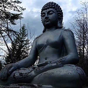 تدهور تمثال بوذا في مقبرة دير الحيوانات الأليفة.