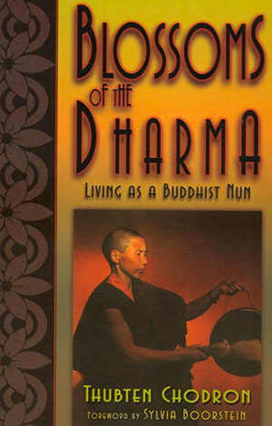 Cover of the book 'Blossoms of the Dharma'.