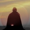 Person in meditation.