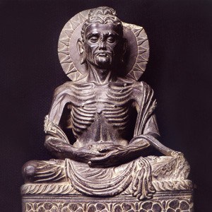 Posąg ascetycznego Gautamy.
