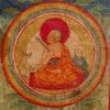 Shantideva image in ground mineral pigment on silk.