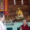 Venerable Chodron smiling happily with Gail, the coordinator for the activism with altruism retreat in 2007.