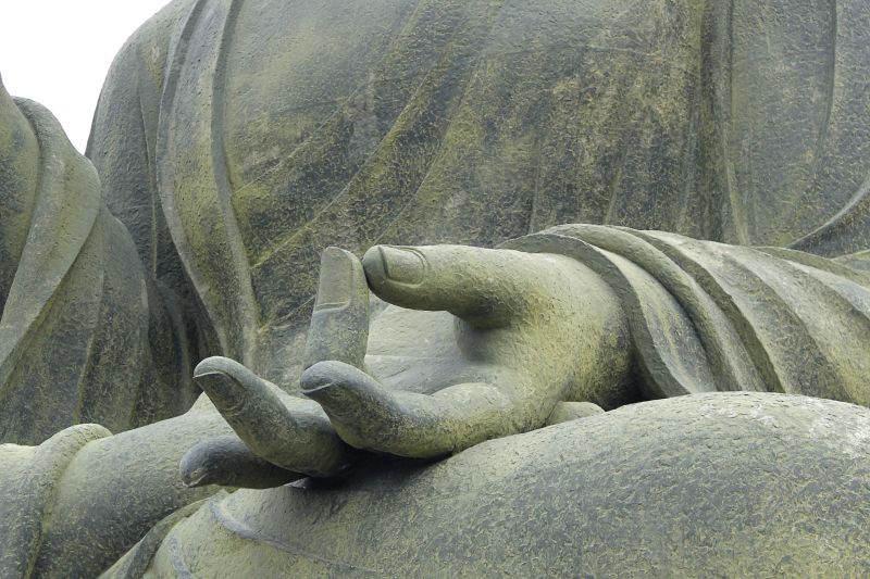 Meditation hand of the Buddha