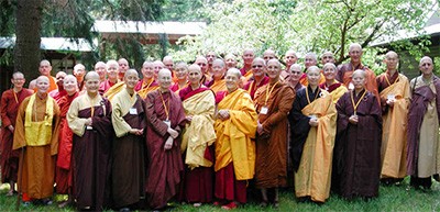 Group photo of monastics.