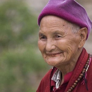 A happy bhikshuni from Bhutan