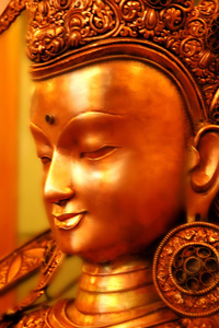 A picture showing the face of Manjushri