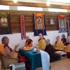 Geshe Sopa teaching at the Abbey.