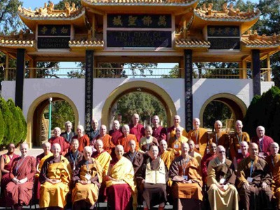 Group photo of monastics at the 15th annual WBMG.