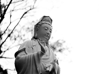 Guanyin'in heykeli.
