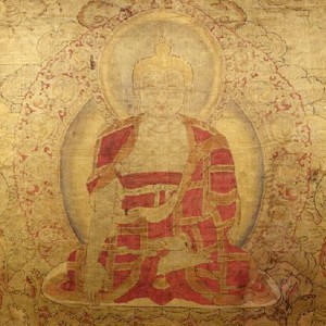 Thangka wizerunek Buddy Siakjamuniego.