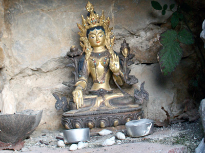 A White Tara statue at 'Tara's Well'.