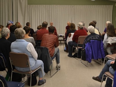 Participants connect during group discussion.