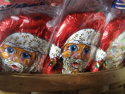 Santa Claus candy.