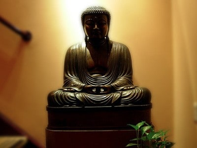 Statue of a Buddha.