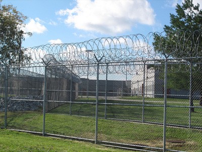 Prison yard.
