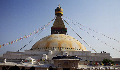 Bodhanath Stupa in Nepal