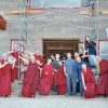 The Abbey monastics posing with retreatants from Young Adults Week, 2013.