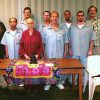 Venerable Chodron standing with inmates at SCCC prison in Licking, Missouri.