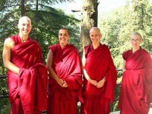 Venerable standing with a group of monastics.