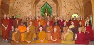 Large group of monastics at the Conference.