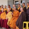 A group of Buddhist nuns from various traditions.