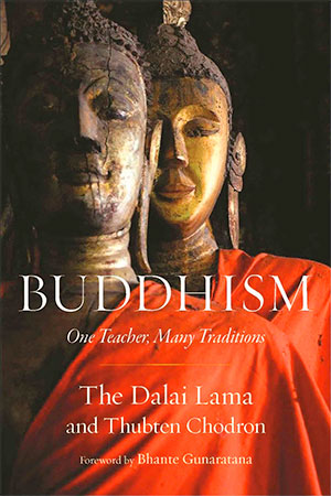 Cover of the book 'Buddhism: One Teacher, Many Traditions'.