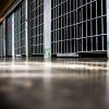 Prison cell doors.