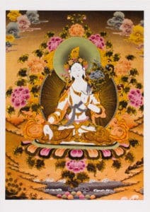 Thangka image of White Tara.