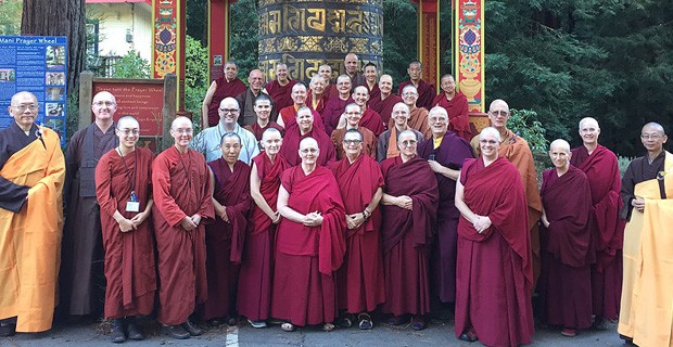 Group of monastics standing together.