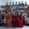 Ven. Chodron and Ven. Damcho and Borneo Tribal Village community.