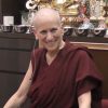 Ven. Chodron teaching and smiling.