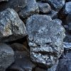 Chunks of coal.
