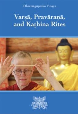 Book cover of Varsa, Pravarana, and Kathina Rites